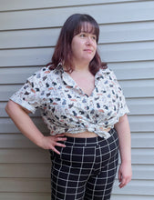 Load image into Gallery viewer, Cat Fan Club Button Up Shirt