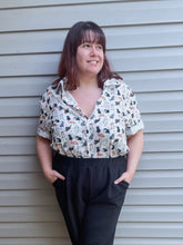 Load image into Gallery viewer, Cat Fan Club Button Up Shirt