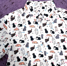 Load image into Gallery viewer, Cat Fan Club Button Up Shirt