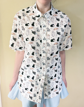 Load image into Gallery viewer, Cat Fan Club Button Up Shirt
