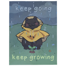 Load image into Gallery viewer, Keep Going, Keep Growing Throw Blanket