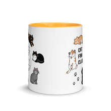 Load image into Gallery viewer, Cat Fan Club Mug with Color Accents