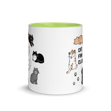 Load image into Gallery viewer, Cat Fan Club Mug with Color Accents