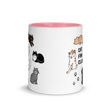 Load image into Gallery viewer, Cat Fan Club Mug with Color Accents