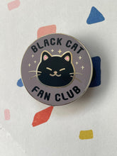 Load image into Gallery viewer, Cat Fan Club Hard enamel pins | Black cat & Tuxedo cat