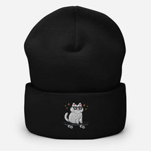 Load image into Gallery viewer, Sk8er Cat Cuffed Beanie