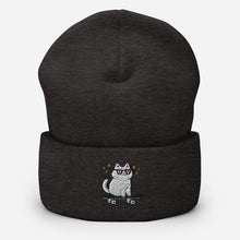 Load image into Gallery viewer, Sk8er Cat Cuffed Beanie