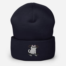 Load image into Gallery viewer, Sk8er Cat Cuffed Beanie