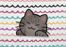 Load image into Gallery viewer, Orange Tabby Cat Peeker Sticker | Gray Tabby Cat Peeker Sticker