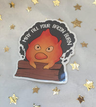 Load image into Gallery viewer, Vinyl Calcifer Sticker - mussyhead
