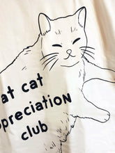 Load image into Gallery viewer, Fat Cat Appreciation Club Ringer Tee | Chonky Cat Shirt, Cat Tshirt - mussyhead