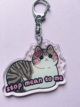 Load image into Gallery viewer, Stop Mean to Me Acrylic Keychain - mussyhead