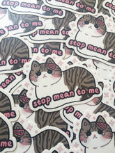 Load image into Gallery viewer, Stop Mean to Me Vinyl Sticker - mussyhead