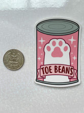 Load image into Gallery viewer, Toe Beans Vinyl Sticker
