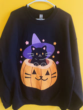 Load image into Gallery viewer, Witch's Familiar - Black Cat Sweatshirt