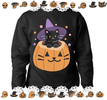 Load image into Gallery viewer, Witch's Familiar - Black Cat Sweatshirt