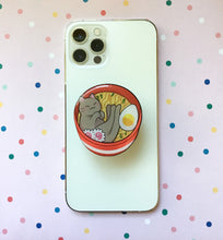 Load image into Gallery viewer, Ramen Cat Acrylic Phone Grip