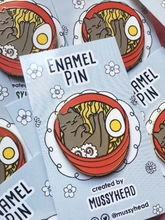 Load image into Gallery viewer, Ramen Cat Hard Enamel Pin - mussyhead