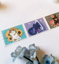 Load image into Gallery viewer, Nature Cats Stamp Washi Tape - mussyhead