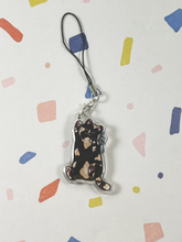 Load image into Gallery viewer, Tortie Cat Charm | Tortoiseshell Cat Keychain