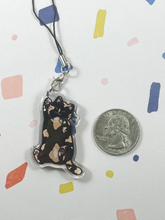 Load image into Gallery viewer, Tortie Cat Charm | Tortoiseshell Cat Keychain