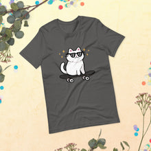 Load image into Gallery viewer, Sk8 Cat Unisex Tshirt
