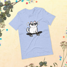 Load image into Gallery viewer, Sk8 Cat Unisex Tshirt