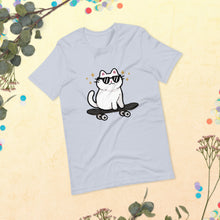 Load image into Gallery viewer, Sk8 Cat Unisex Tshirt