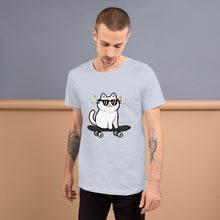 Load image into Gallery viewer, Sk8 Cat Unisex Tshirt