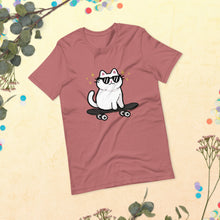 Load image into Gallery viewer, Sk8 Cat Unisex Tshirt