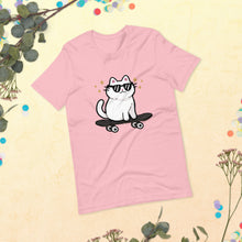 Load image into Gallery viewer, Sk8 Cat Unisex Tshirt