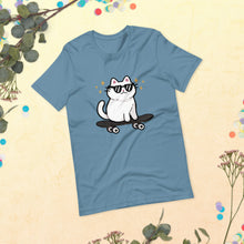 Load image into Gallery viewer, Sk8 Cat Unisex Tshirt