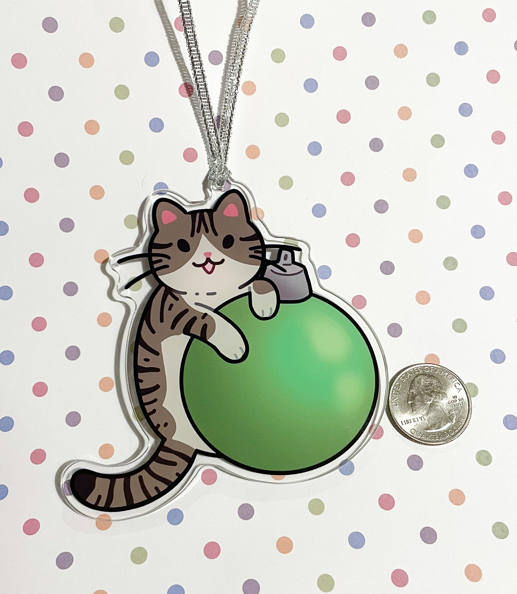 Calico Cat Badge Reel