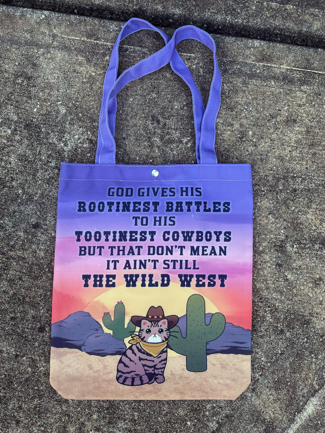 Cowboy Cat Tote Bag