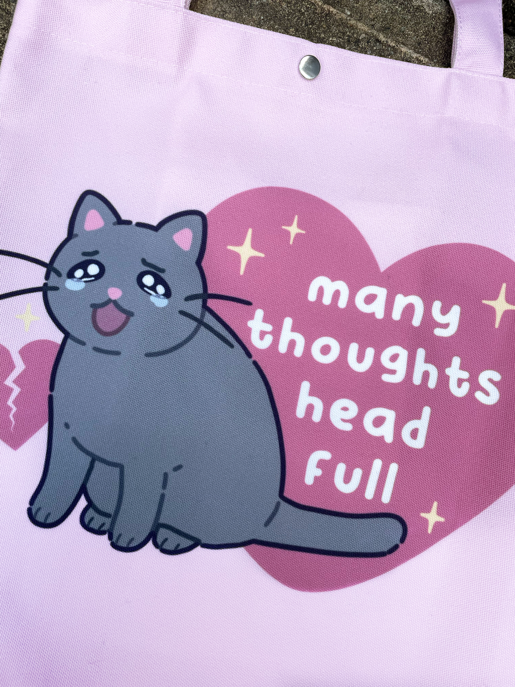 Many thoughts, head full Tote bag