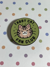 Load image into Gallery viewer, Tabby Cat Fan Club Hard enamel pins
