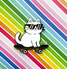 Load image into Gallery viewer, SK8 Cat Hard Enamel Pin
