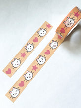 Load image into Gallery viewer, Cat face washi tape
