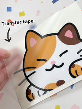 Load image into Gallery viewer, Dilute Tortie Peeker Sticker

