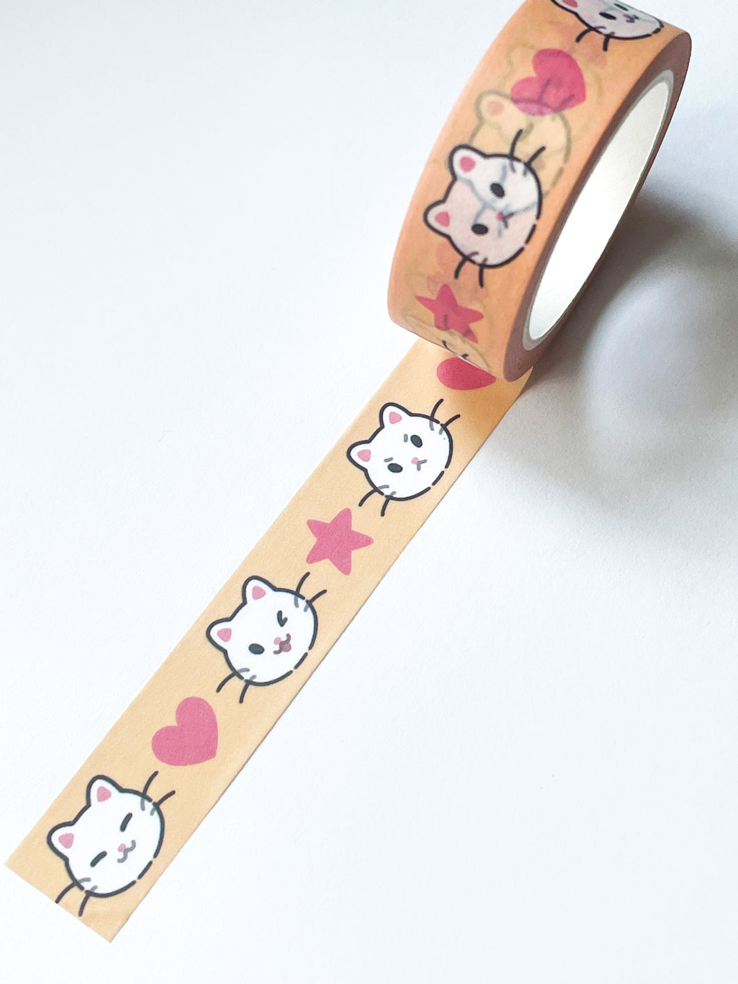 Cat face washi tape