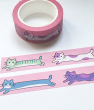 Load image into Gallery viewer, Long cats washi tape
