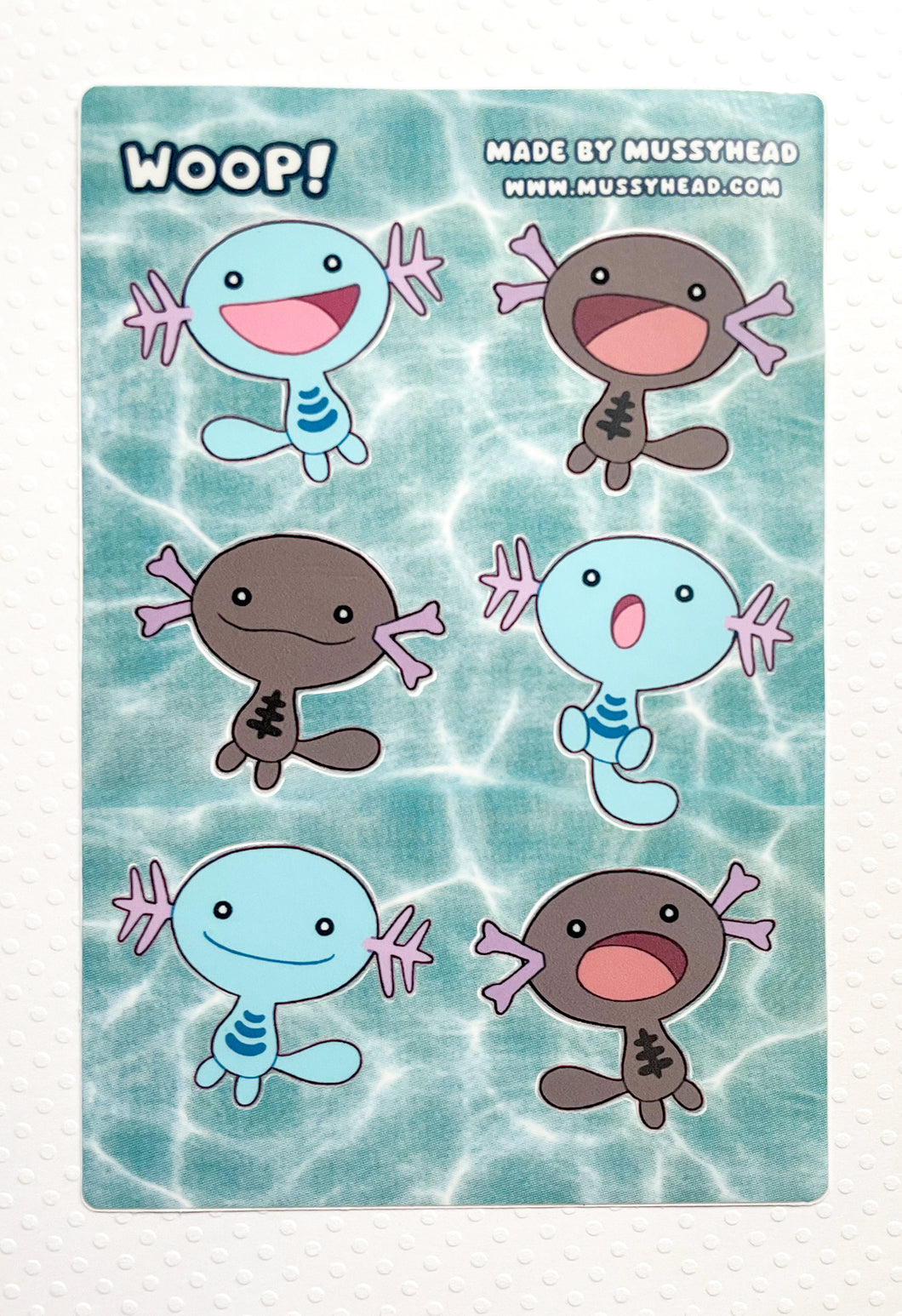 Wooper Vinyl Sticker Sheet