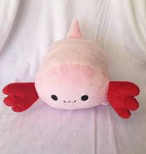 Load image into Gallery viewer, Large Handmade Axolotl Plush Toy - mussyhead
