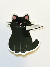 Load image into Gallery viewer, Knife Cat Vinyl Sticker
