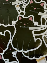 Load image into Gallery viewer, Knife Cat Vinyl Sticker
