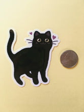 Load image into Gallery viewer, Black Cat Vinyl Sticker - mussyhead
