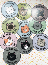 Load image into Gallery viewer, Cat Fan Club Vinyl Stickers
