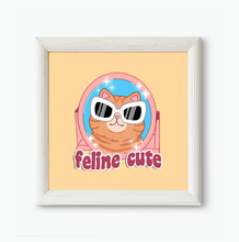 Load image into Gallery viewer, Feline Cute 5x5 Mini Print
