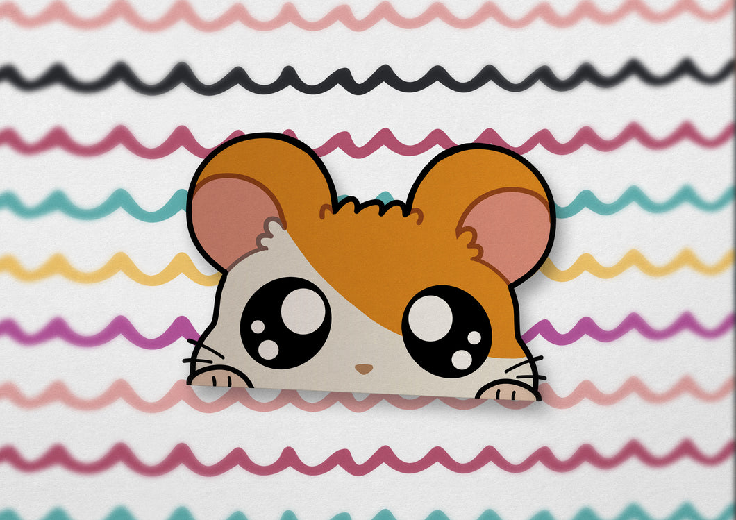 Hamtaro Peeker Sticker