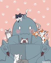 Load image into Gallery viewer, Al with cats print | 8.5 x 11 | FMA, Fullmetal Alchemist, Alphonse Elric - mussyhead
